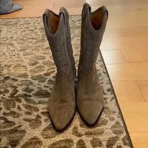 Isabel marant suede cowboy boots